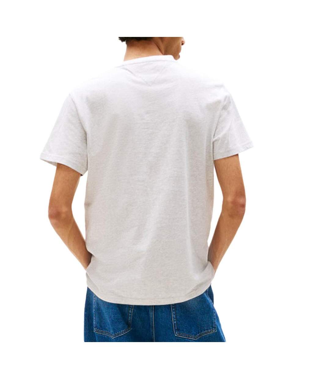 T-shirt gris homme tommy hilfiger tjm slim-2