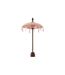 Parasol Déco Pompons & Coquillages 57cm Saumon