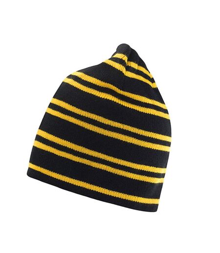 Bonnet Team Jaune Or Noir Result Winter Essentials