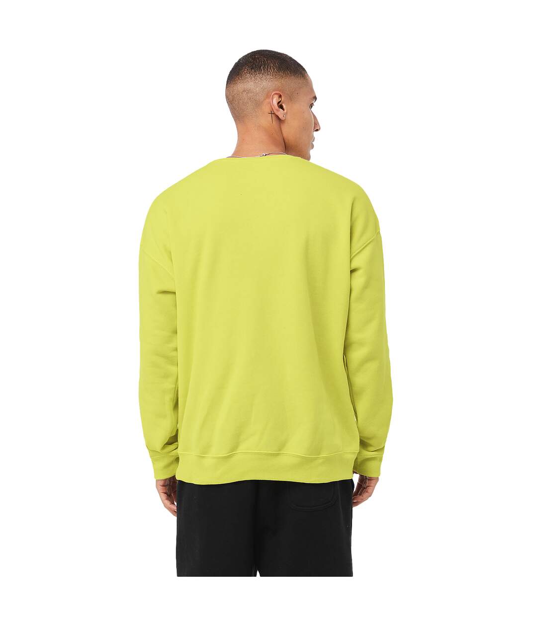 Sweat Classic Adulte Jaune Vert Bella + Canvas-2