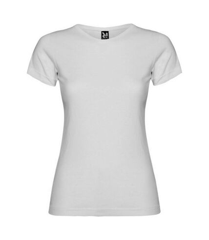 Roly Womens/Ladies Jamaica Short-Sleeved T-Shirt (White)