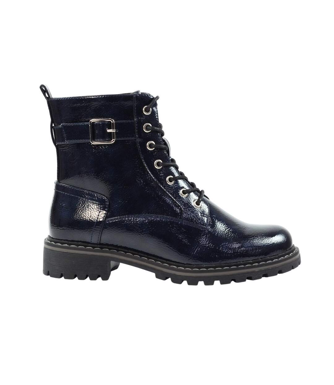 Bottines Parlour Femme Bleu Marine Lunar-4