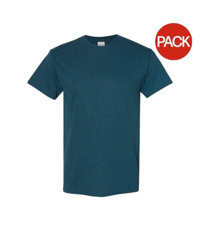Pack Of 5  Mens Heavy Cotton Short Sleeve T-shirt  Midnight Gildan