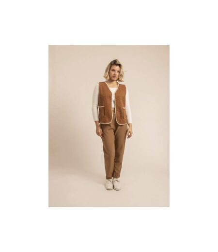 Gilet sans manches effet bouclé KARAH - Dona X Lisa
