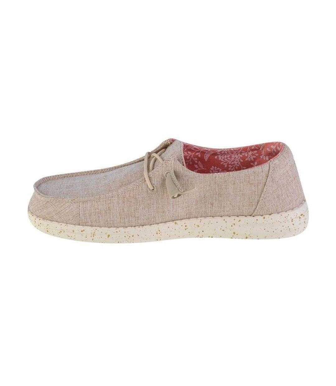 Baskets Wendy Chambray Femme Beige Heydude-2