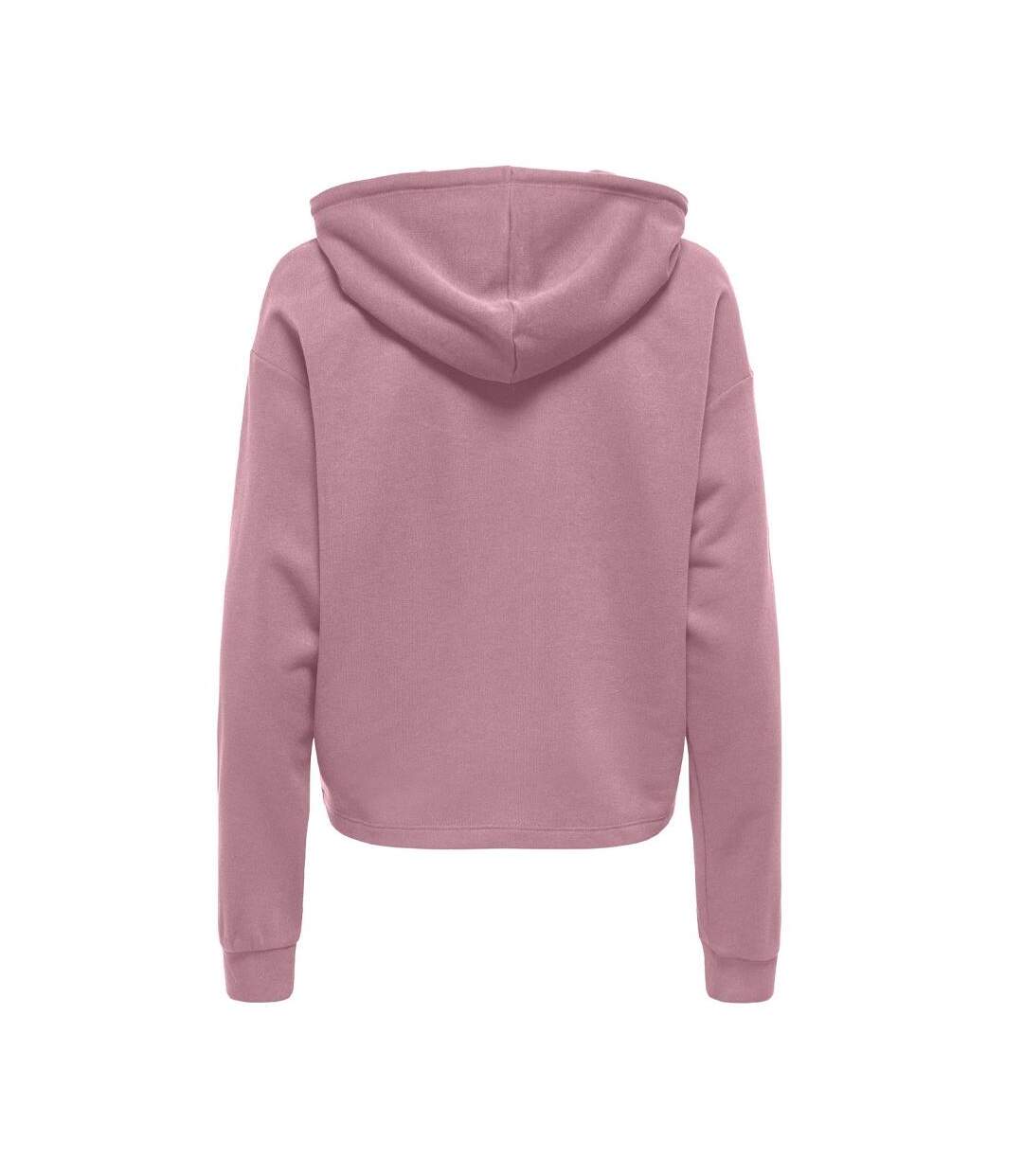 Sweat à capuche rose femme  only play life-2