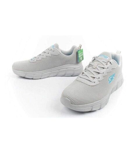 Baskets Bobs B Flex Chill Edge Homme Gris Argent Gris Skechers