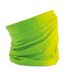 Echarpe tubulaire - tour de cou avec motifs géométriques - B904 - vert lime