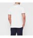 Mens Paddy Contrast Tipped Polo Shirt Off White Boss-3