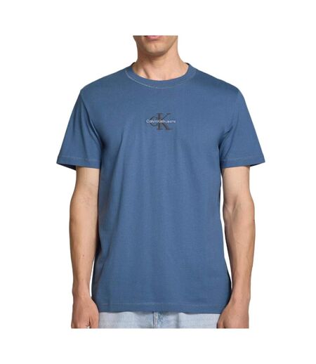 T-shirt bleu homme calvin klein jeans shadow j30j325649 - m