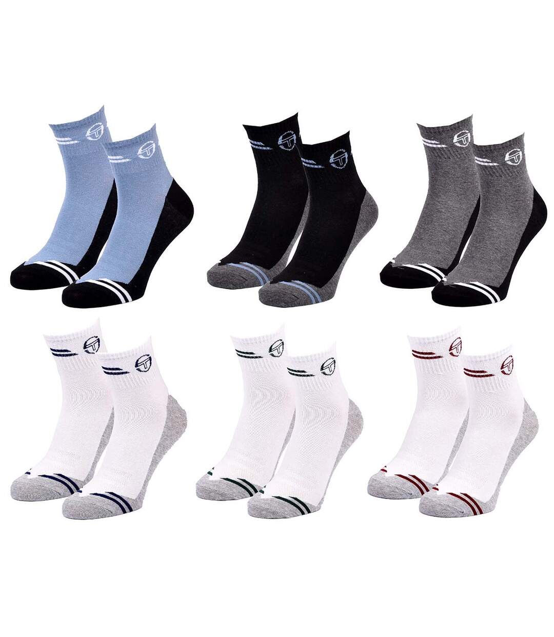 Chaussettes SERGIO TACCHINI QUARTER 6 Pcs 7515-2