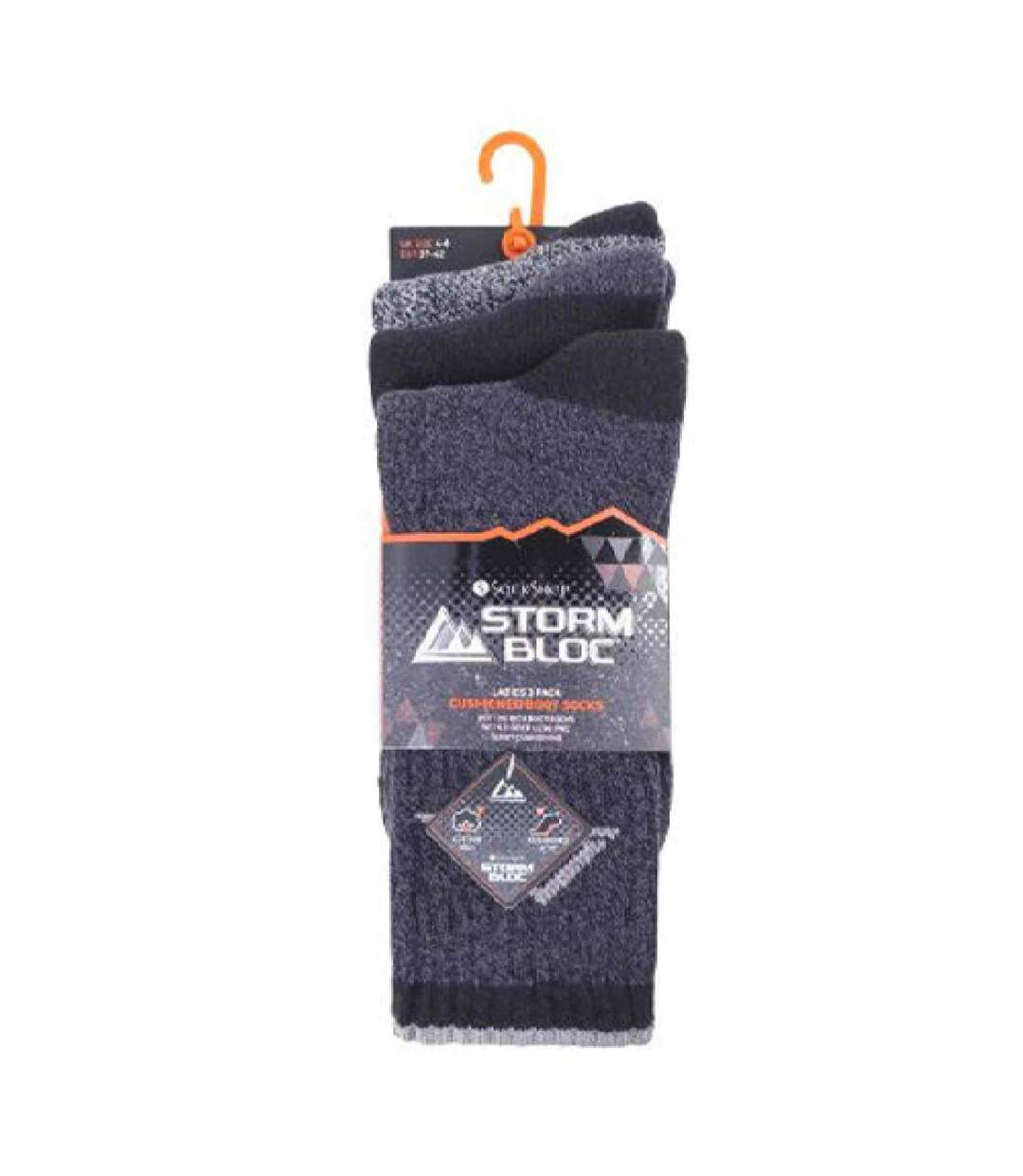 3 Pr Chaussettes Randonnée Femme Coton Respirantes-2