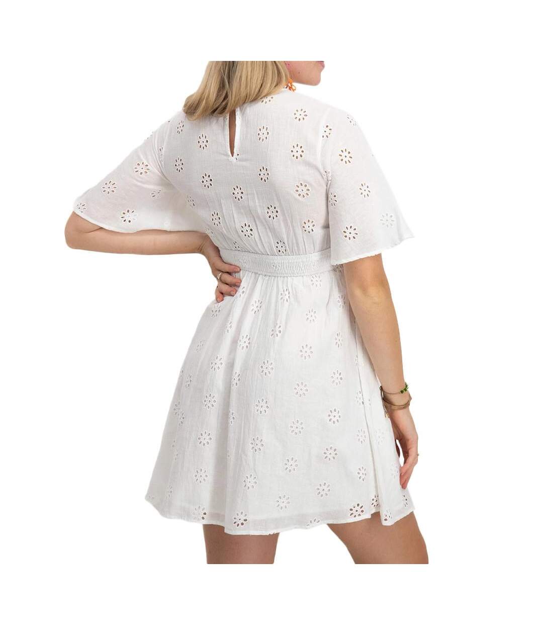 Robe Blanche Femme Vero Moda Closed - 44