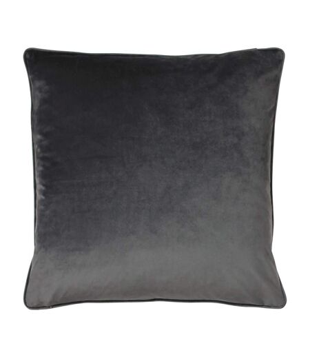 Wisteria velvet square cushion cover one size charcoal Furn