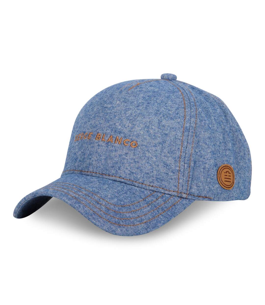 Casquette Baseball homme chambray effet denim Jean Serge Blanco-1