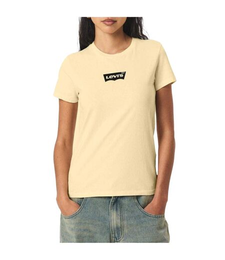 T-shirt Motif/style Imprimé Graphique Femme Jaune Beurre Levis