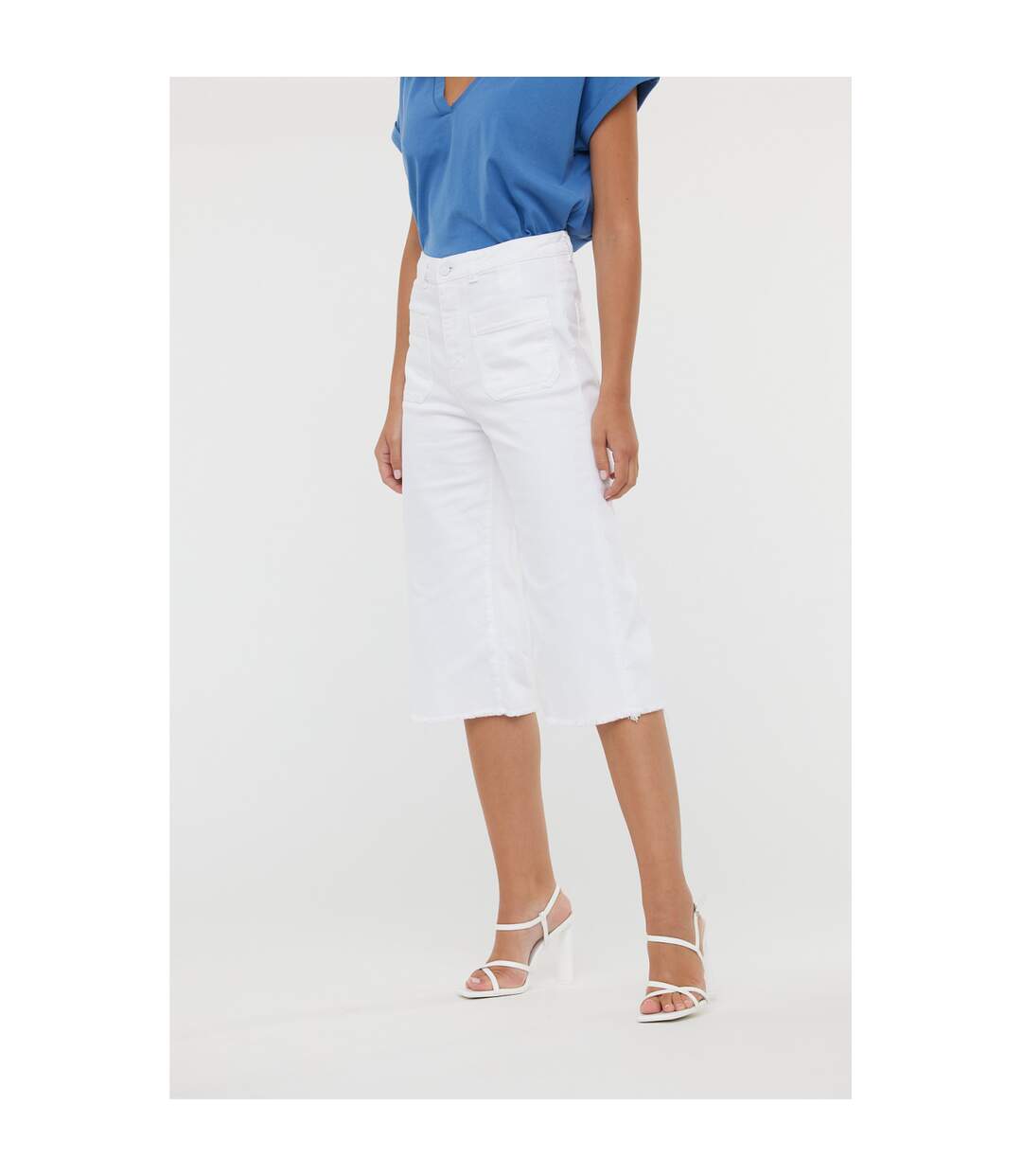 Pantalon coton pantacourt JELINI-2