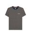 Mens Ss25 Geometric T-shirt Navy Tobacco Lambretta-1