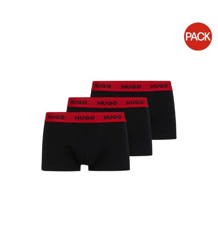 Boxers Motif/style Logo Homme Noir Rouge Hugo