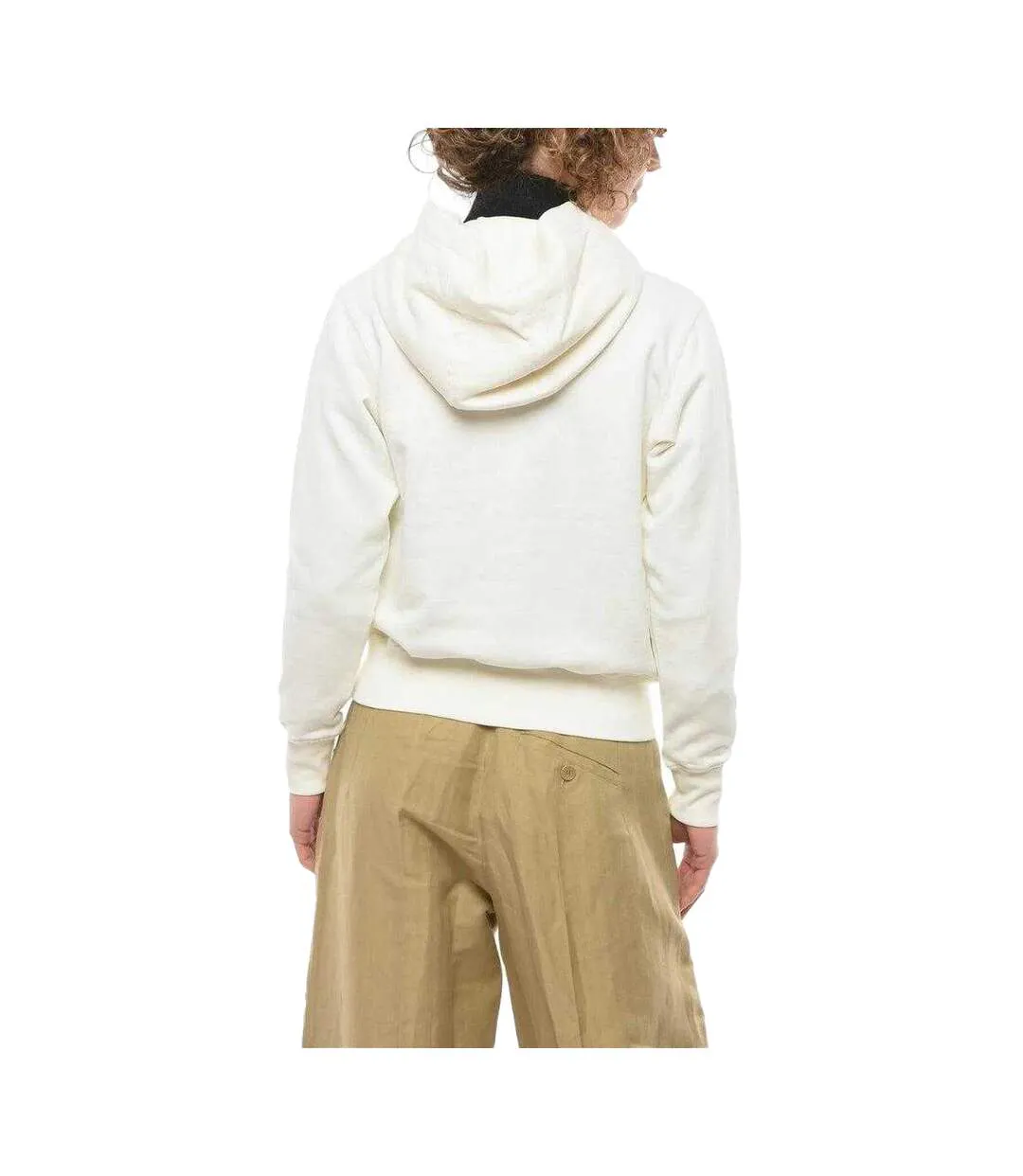 Sweat À Capuche Fujita San Femme Blanc Cassé Casablanca-2