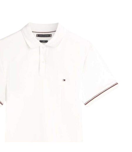 Polo Manches Courtes Liquidtip Homme Écru Tommy Hilfiger
