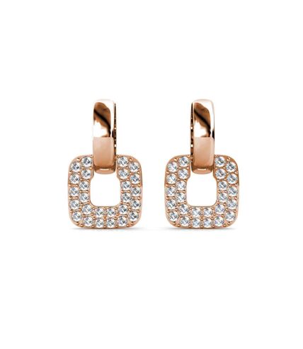 Boucles d'oreilles Classic Square, Cristal d'Autriche