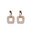 Boucles d'oreilles Classic Square, Cristal d'Autriche