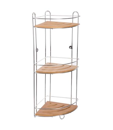 Etagère d'angle de douche Bambou - L. 26 x H. 56 cm