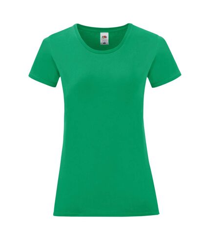 Fruit Of The Loom Womens/Ladies Iconic T-Shirt (Kelly Green)