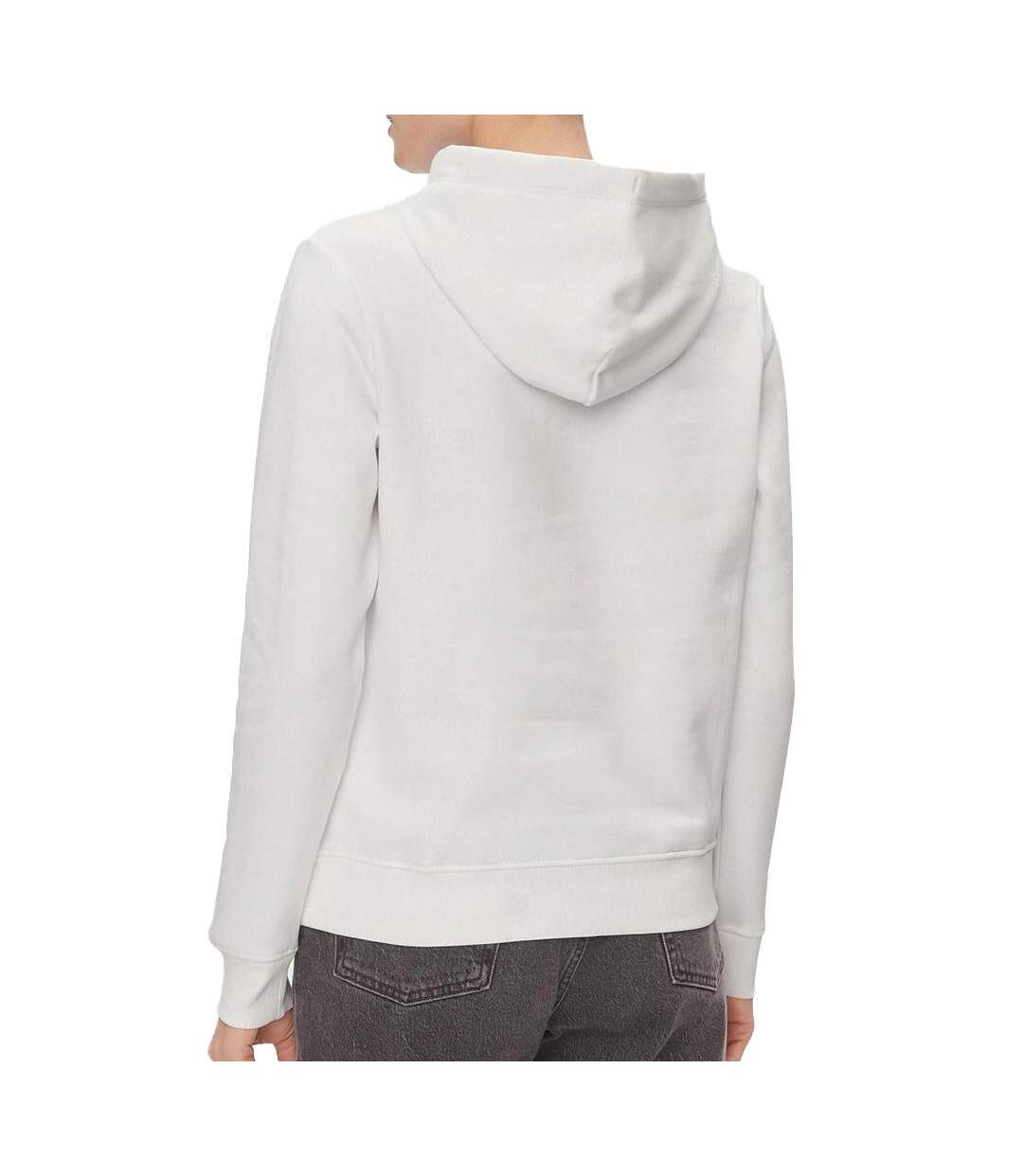 Sweat à Capuche Blanc Femme Tommy Hilfiger Linear - L