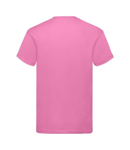 Fruit of the Loom Mens Original T-Shirt (Rose Pink)