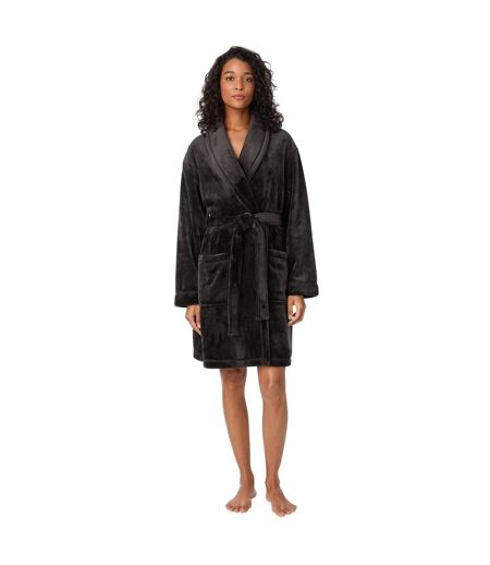 Womens/ladies Robe Black DKNY