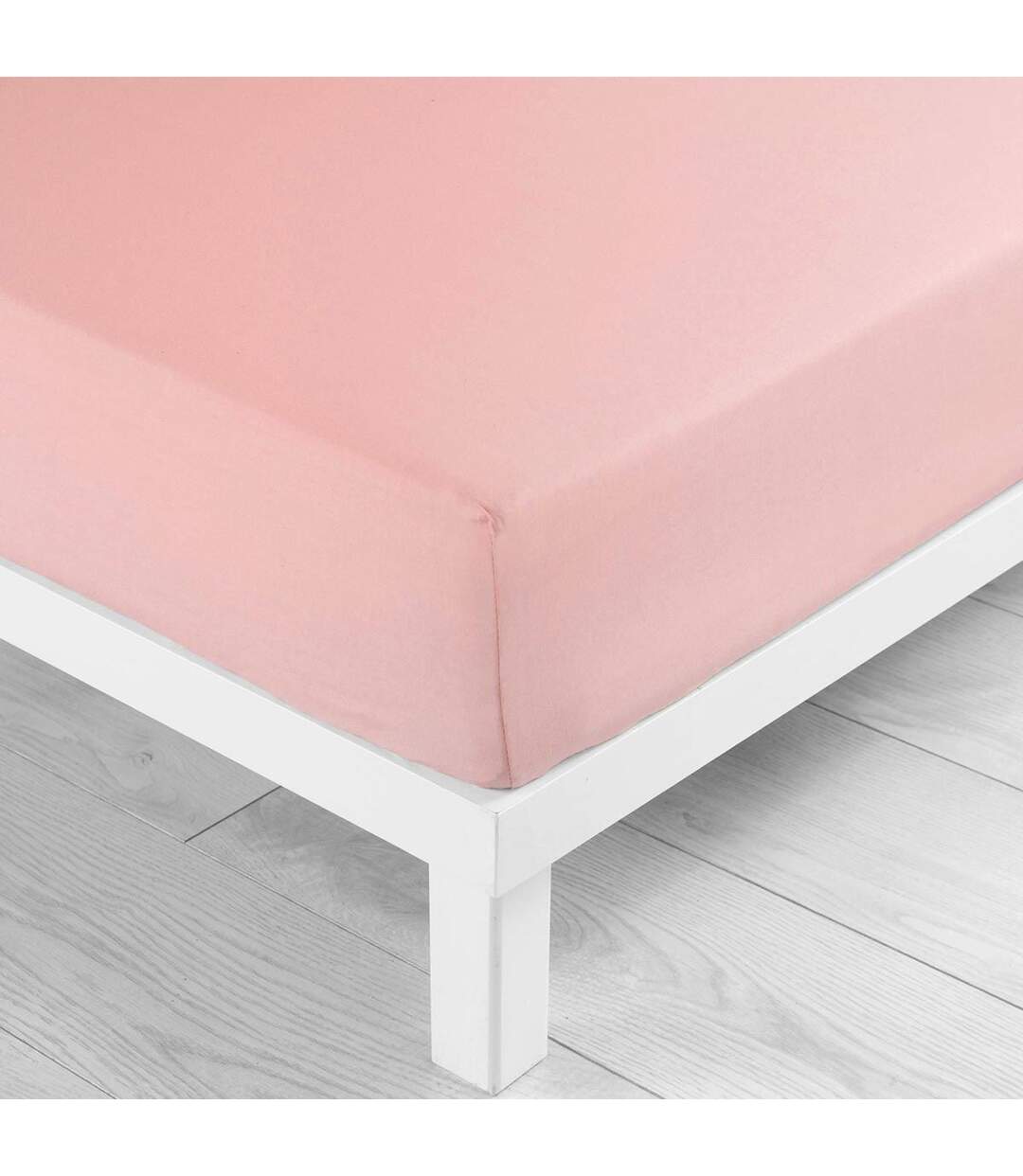 Drap Housse Jersy 160x200cm Rose Dragée-2