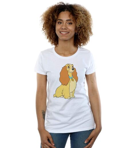 Disney - T-shirt LADY AND THE TRAMP LADY SPAGHETTI HEART - Femme (Blanc) - UTBI16185