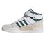 Mens Forum Leather Mid Cut Trainers White Adidas-3
