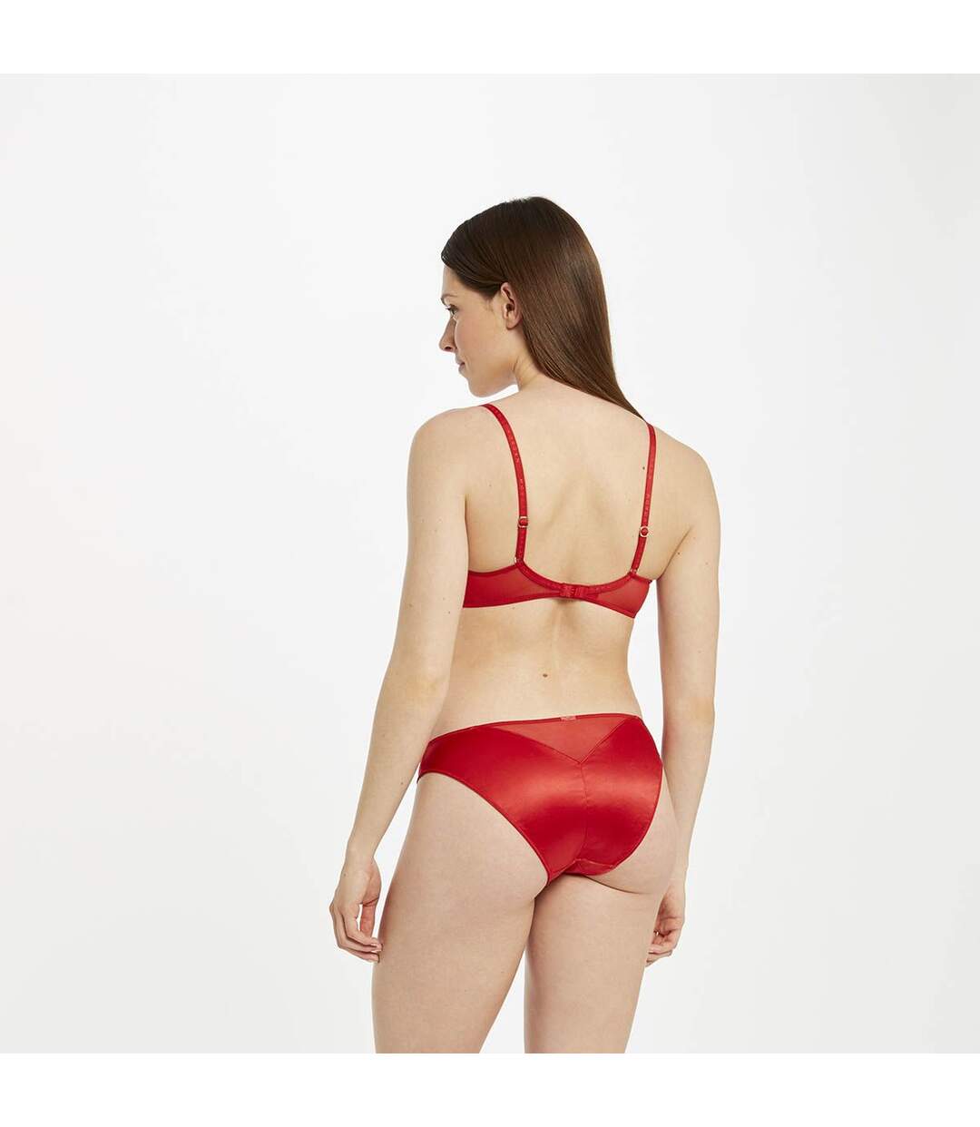 Soutien-gorge souple rouge Ava satin