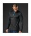 Mens Pulse Zip Neck Fleece Top Black Electric Blue Stormtech-1