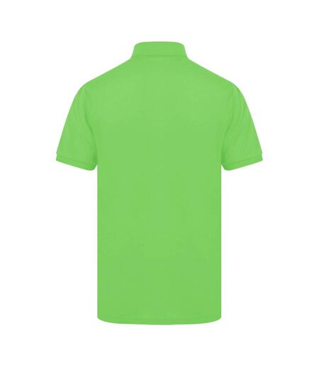 Henbury Mens Short Sleeved 65/35 Pique Polo Shirt (Bright Lime)
