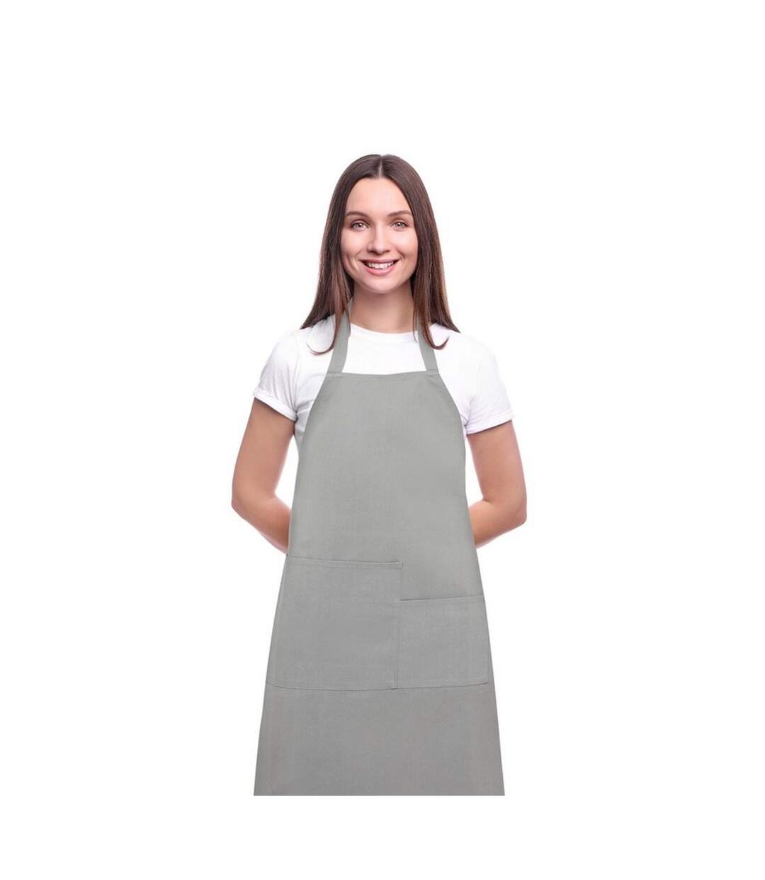 Seasons Khana Cotton Full Apron (Gray) (One Size) - UTPF3919-2