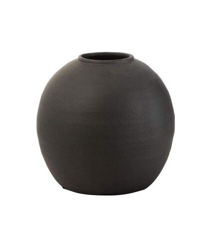 Paris Prix - Vase Design En Ciment viktor 30cm Noir