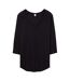 Alternative Apparel Womens/Ladies Outfield Vintage 50/50 Long Sleeve T-shirt (Black) - UTRW6011
