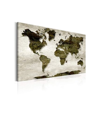 Paris Prix - Tableau Imprimé world Map : Green Planet 40x60cm