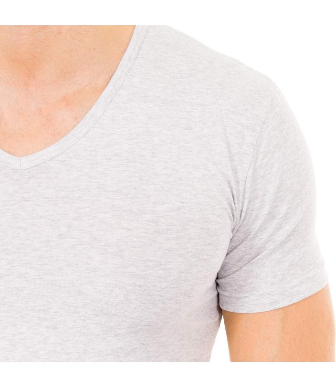 Men's short-sleeved V-neck T-shirt M351001-2