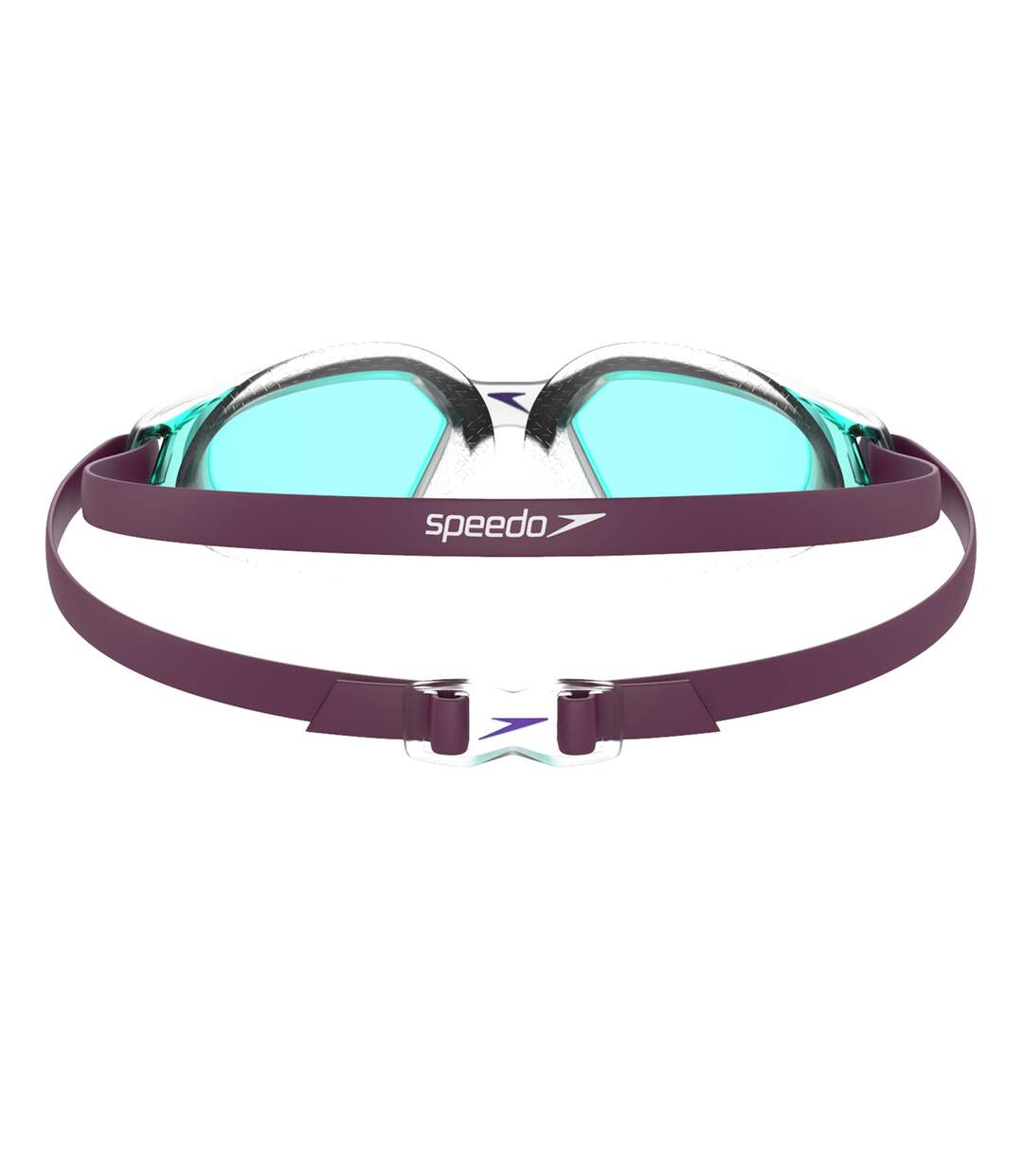 Lunettes De Natation Hydropulse Enfant Prune Sombre Transparent Bleu Clair Speedo-2