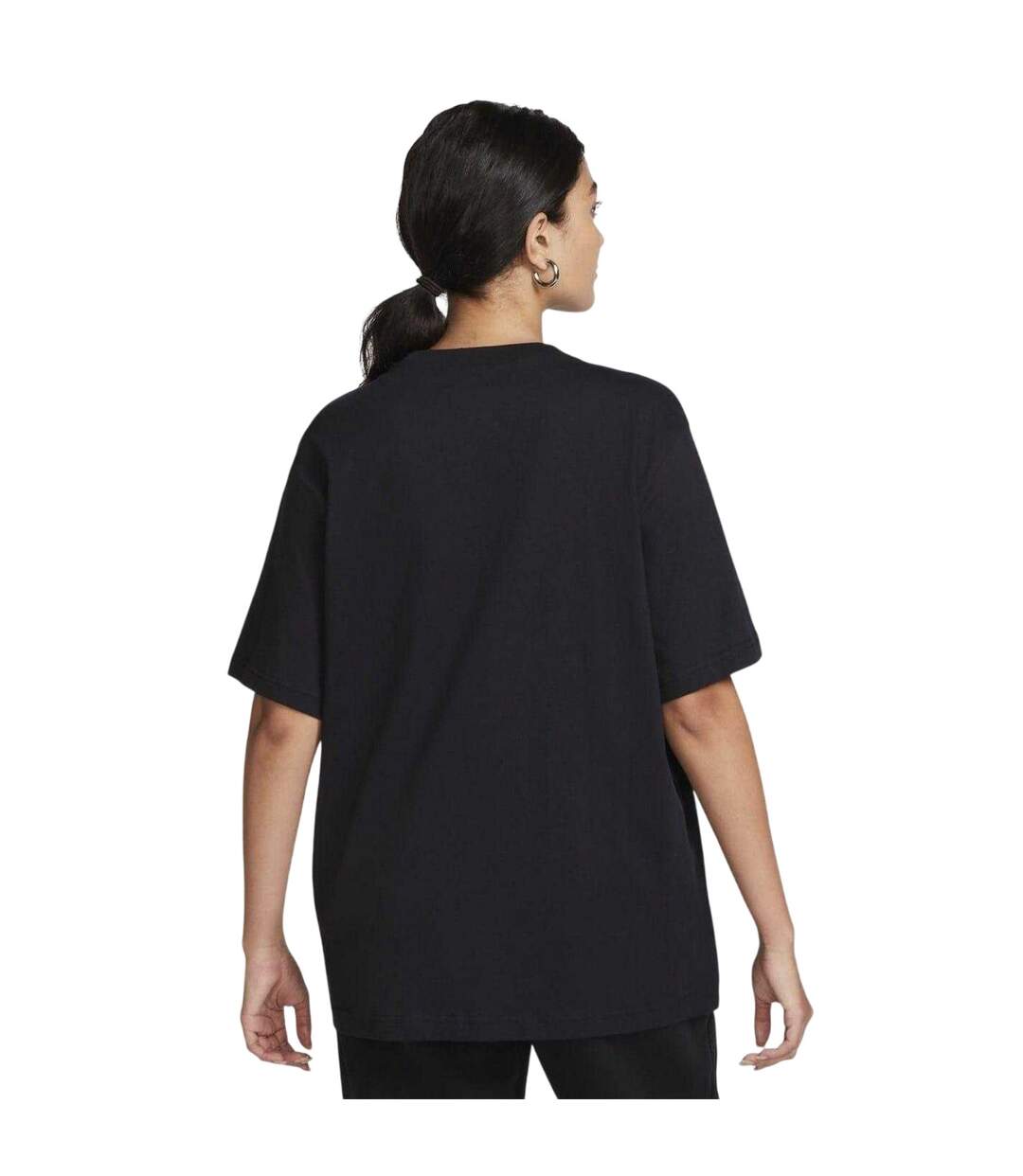 T-shirt Femme Noir Blanc Nike-3