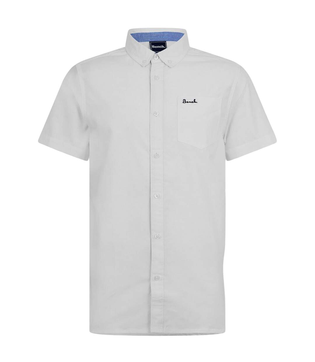 Chemise Manches Courtes Motif/style Uni Homme Blanc Bench-1