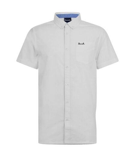 Chemise Manches Courtes Motif/style Uni Homme Blanc Bench