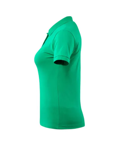 Womens/ladies Grasse Crossover Polo Shirt Grass Green Mascot