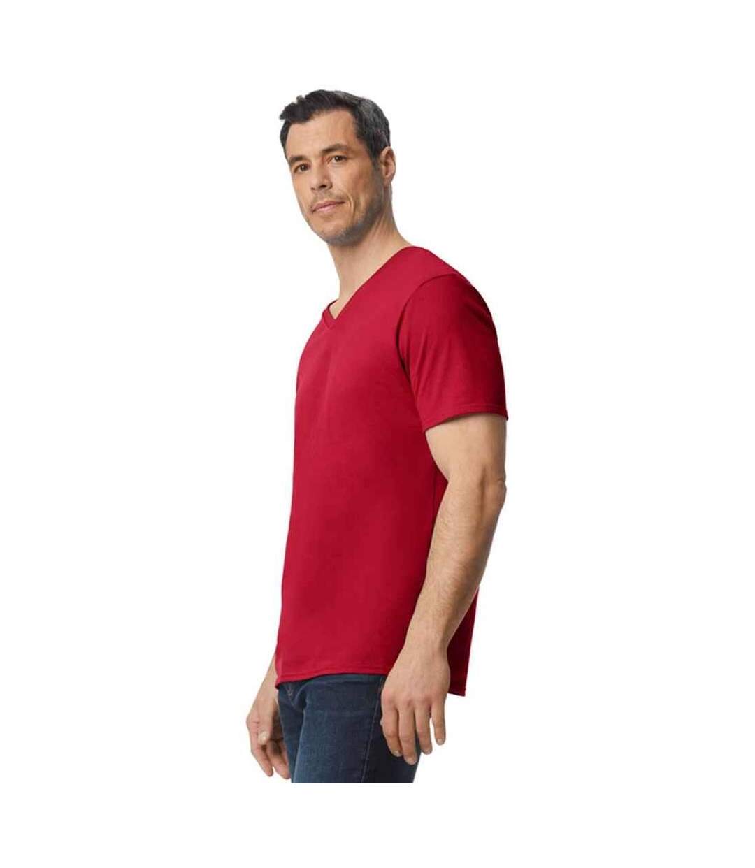 T-shirt softstyle adulte rouge vif Gildan-3