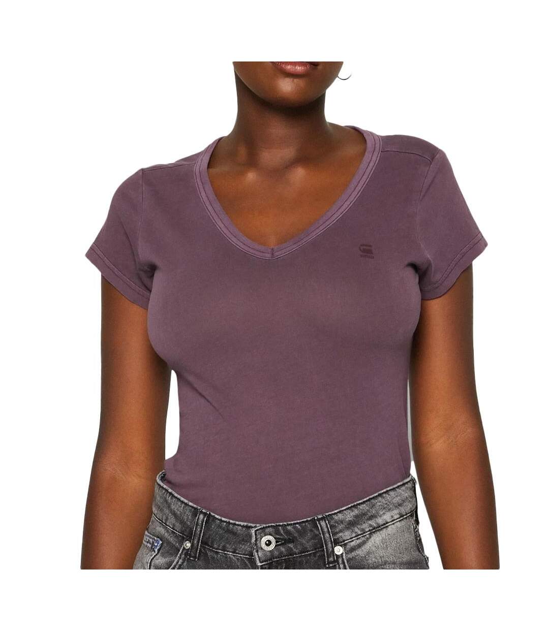 T-shirt Violet Femme G-Star Raw Eyben D21314 - S-1